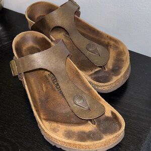 Birkenstock Brown Leather Sandals